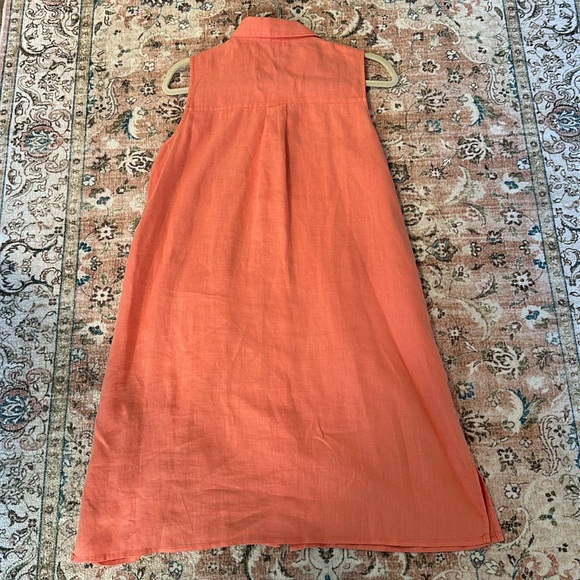 Eileen Fisher Organic Linen Sleeveless Dress Petite Small - Picture 4 of 10